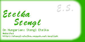 etelka stengl business card